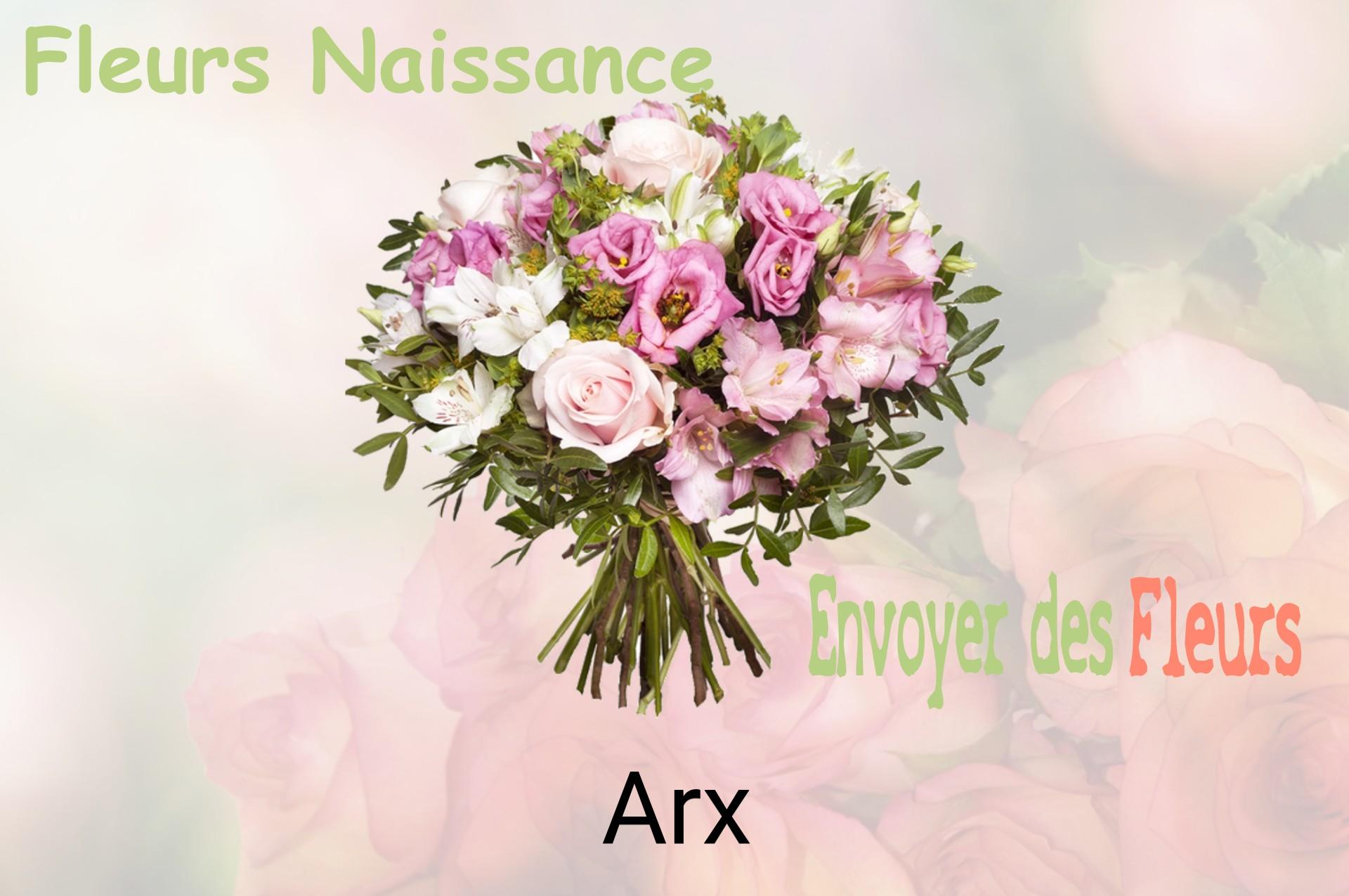 Bouquet de fleurs de naissance livré à Arx
